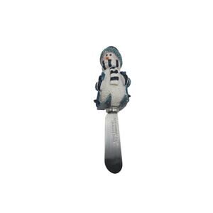 Le Gourmet Chef Snowman Cheese Spreader Christmas Holiday Resin Handle Stainless